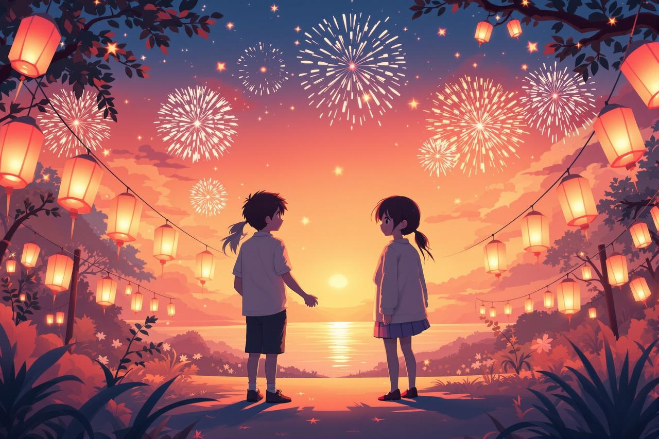 短剧库夸克 - 《邻家青梅》第5集：夏日祭的约定